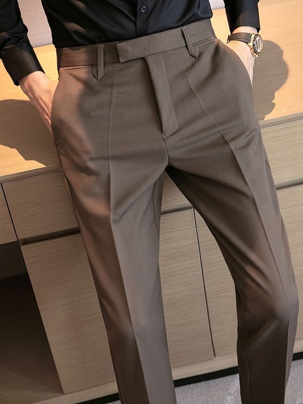 Men’s British Style Business Casual Trousers