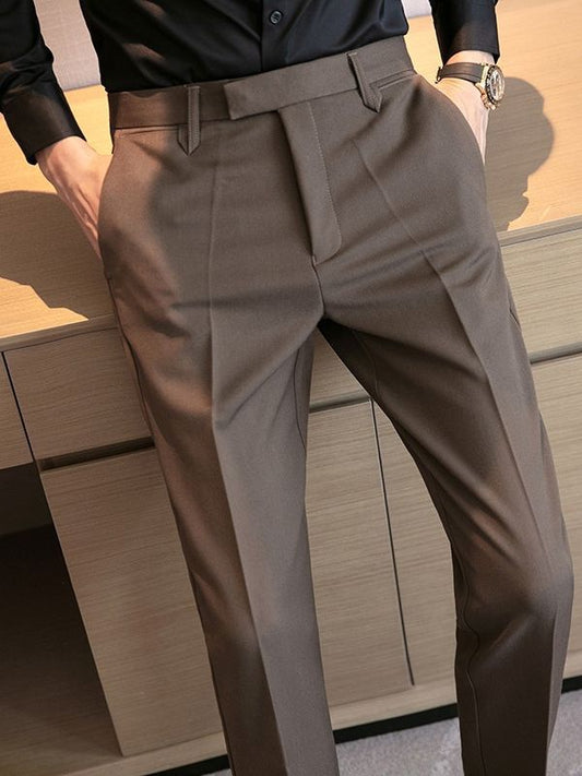Men’s British Style Business Casual Trousers