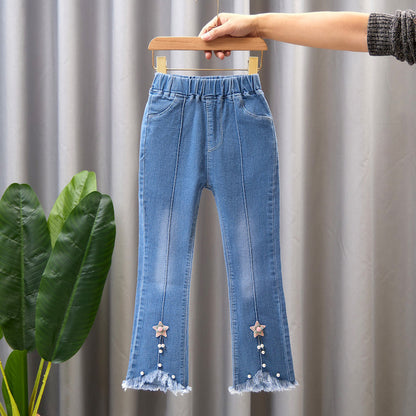 Girls’ Flared Denim Jeans