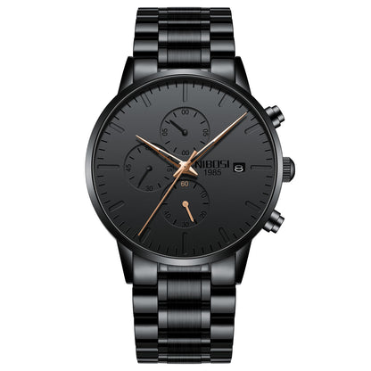 Nibosi Men’s Minimalist Waterproof Quartz Watch