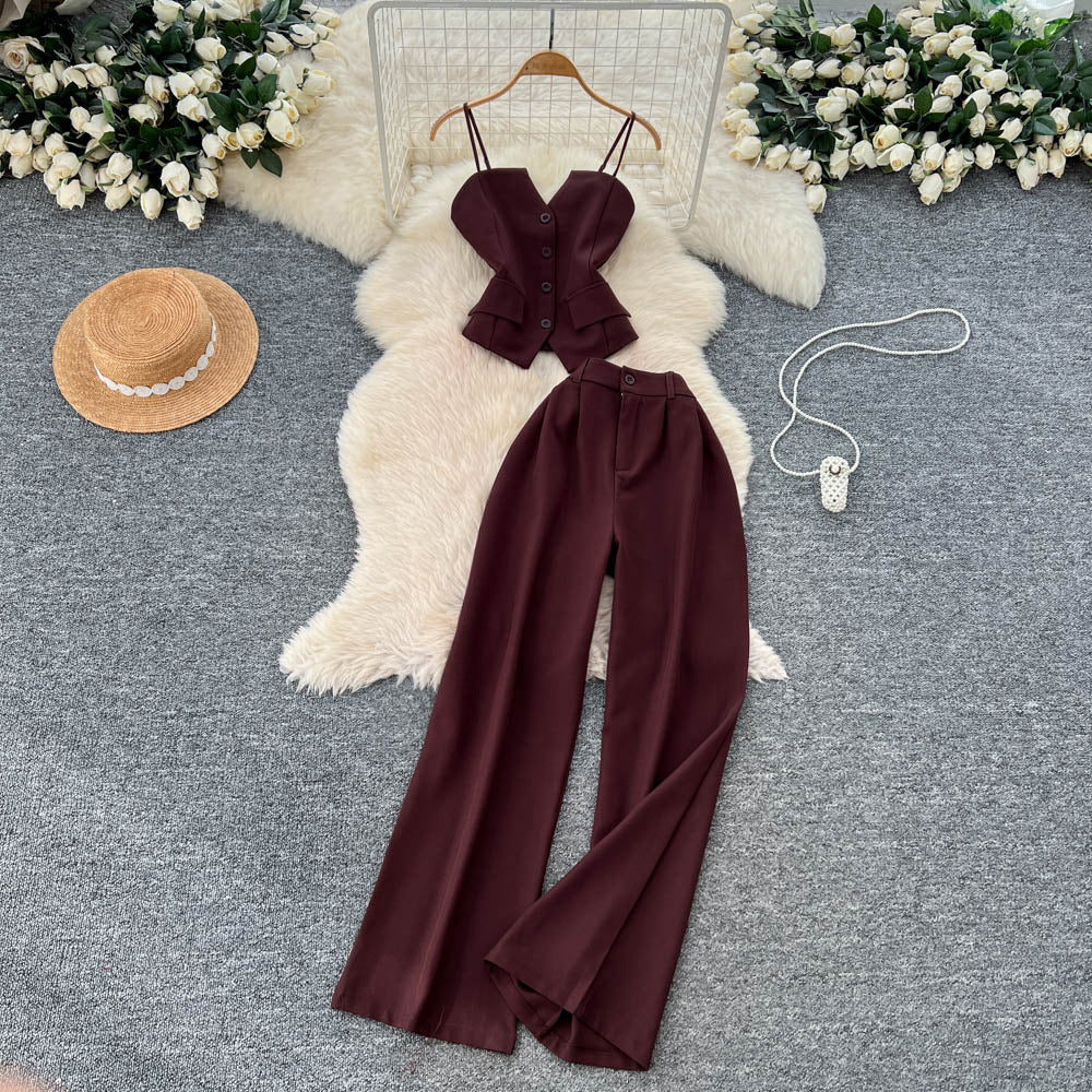 Women’s Camisole & Wide-Leg Trouser Suit Set