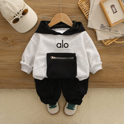 Baby Boys’ Embroidered Jacket 3-Piece Set