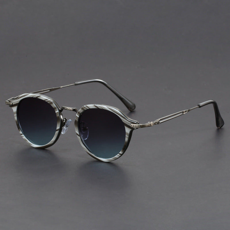 Unisex Steampunk Round Frame Retro Sunglasses