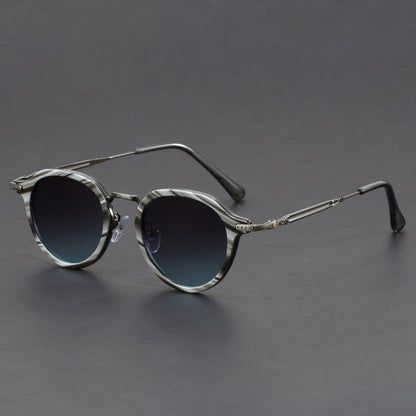 Unisex Steampunk Round Frame Retro Sunglasses