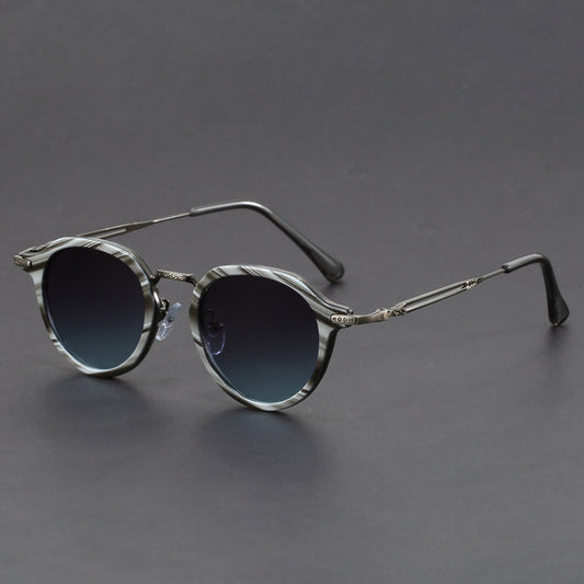 Unisex Steampunk Round Frame Retro Sunglasses