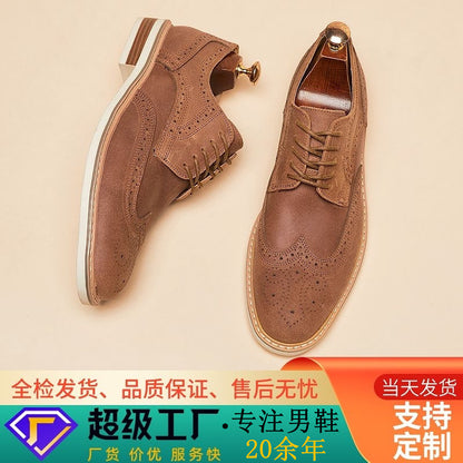 Men’s Genuine Leather Brogue Dress Shoes