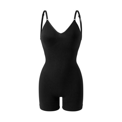 European and American cross-border plus-size one-piece suspender shapewear, belly lift, hip lift, waist boxer, women's beauty slim shapewear