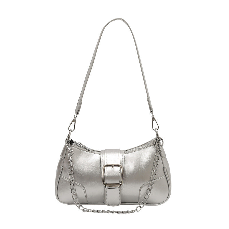 Women’s French Chain Baguette Shoulder Bag