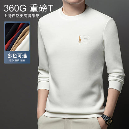 Men’s Embroidered Crew Neck Cotton Sweatshirt
