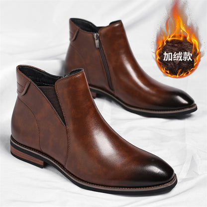 Men’s Fleece-Lined Chelsea Ankle Boots