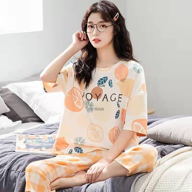 Women’s Plus Size Artistic Style Pajama Set