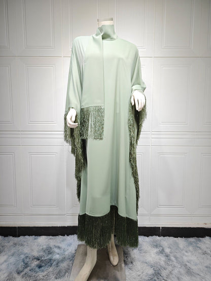 Women’s Tassel Pullover Long Dress