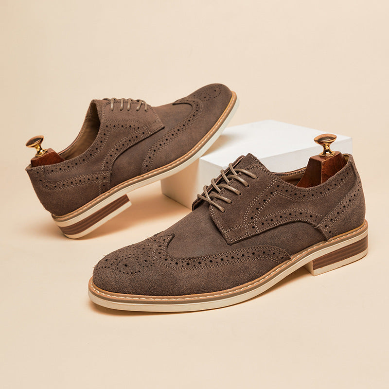 Men’s Genuine Leather Brogue Dress Shoes