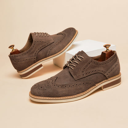 Men’s Genuine Leather Brogue Dress Shoes
