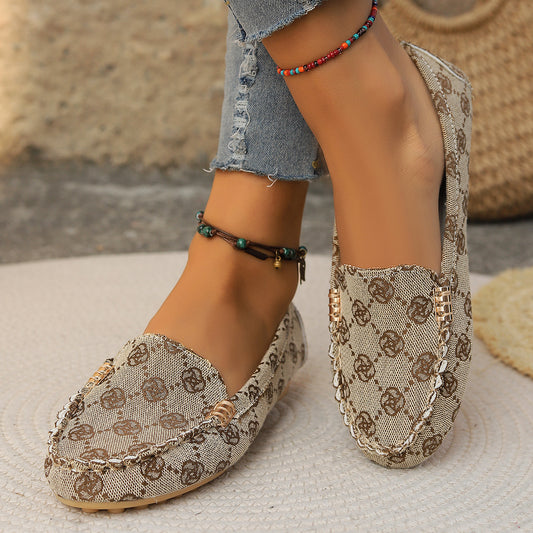 Women’s Color-Block Breathable Lazy Flat Shoes