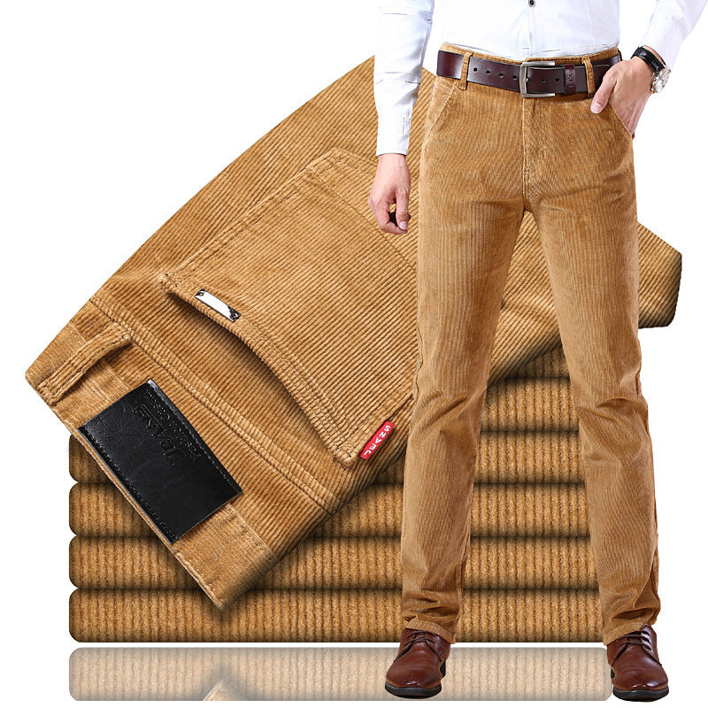 Men’s Loose Straight Corduroy Pants