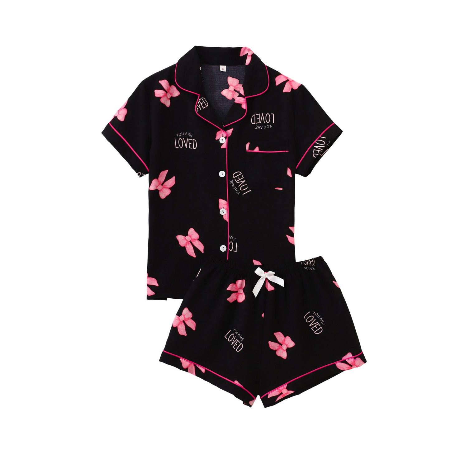 Women’s Printed Short Sleeve Pajama Set
