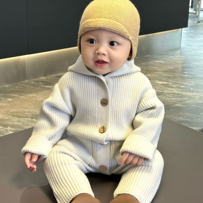 Baby Knitted Wool Romper Crawling Suit
