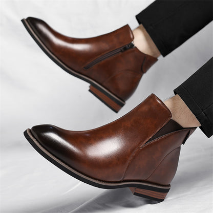 Men’s Fleece-Lined Chelsea Ankle Boots
