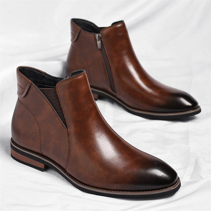 Men’s Fleece-Lined Chelsea Ankle Boots