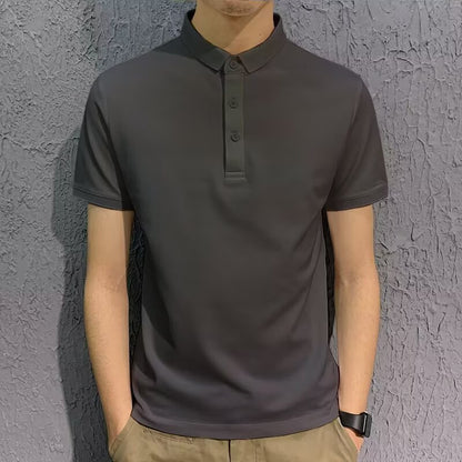 Men’s Solid Color Loose-Fit Short Sleeve T-Shirt