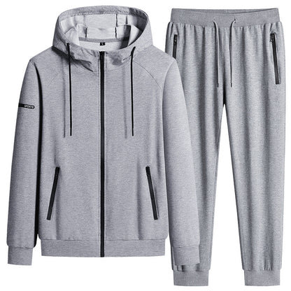 Men’s Stand Collar Cotton Sports Set