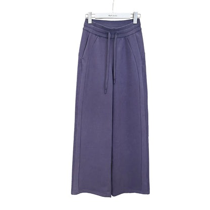 Women’s Fleece-Lined High-Waist Wide-Leg Sweatpants