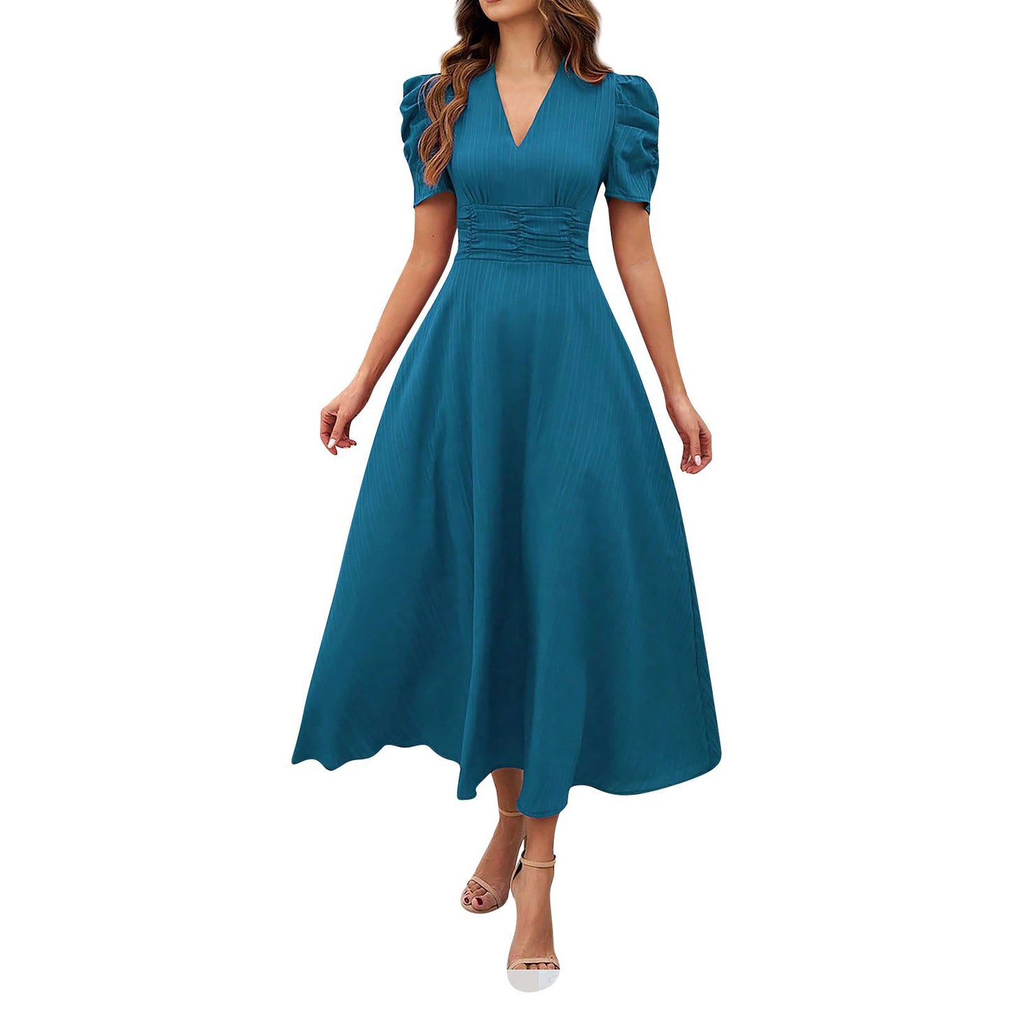Elegant Women’s High Waist Summer Dress