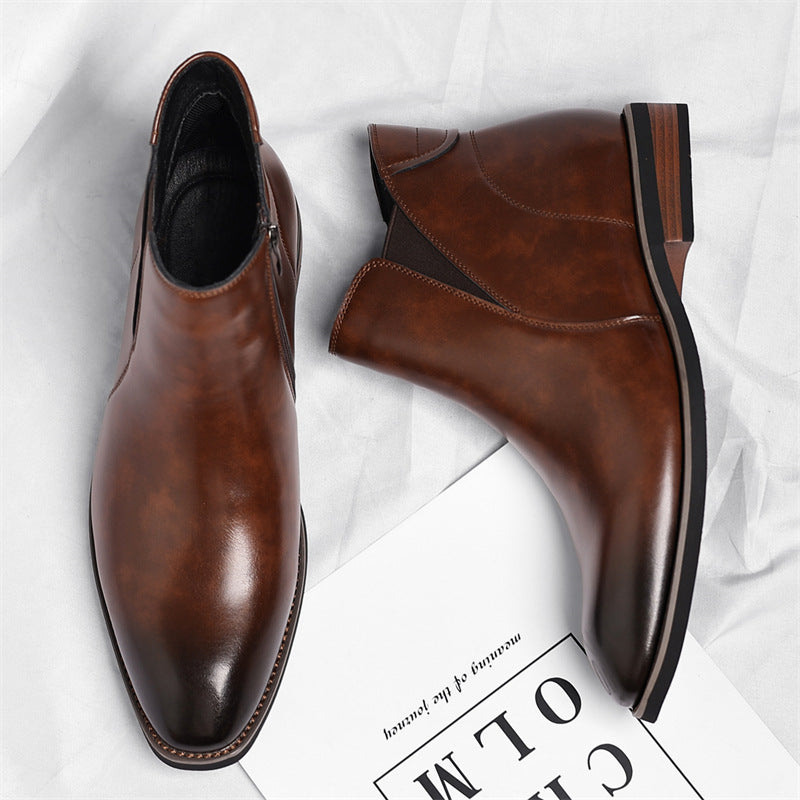 Men’s Fleece-Lined Chelsea Ankle Boots