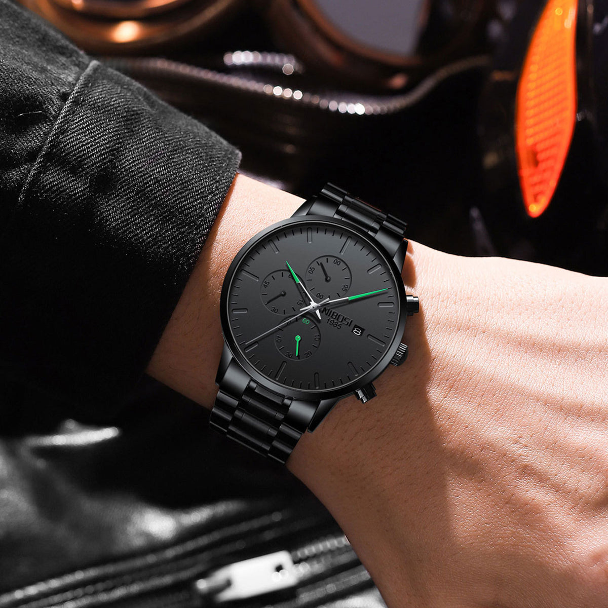 Nibosi Men’s Minimalist Waterproof Quartz Watch