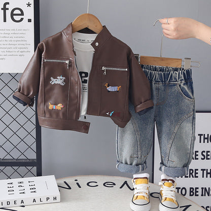 Boys’ Long Sleeve 3-Piece Outfit Set