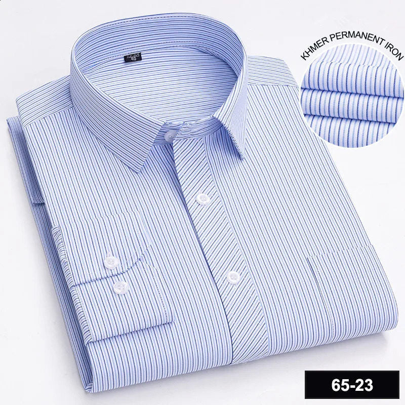 Men’s Cotton Plaid Long-Sleeve Casual Shirt