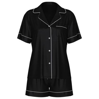 Women’s Striped Short Sleeve Pajama Set