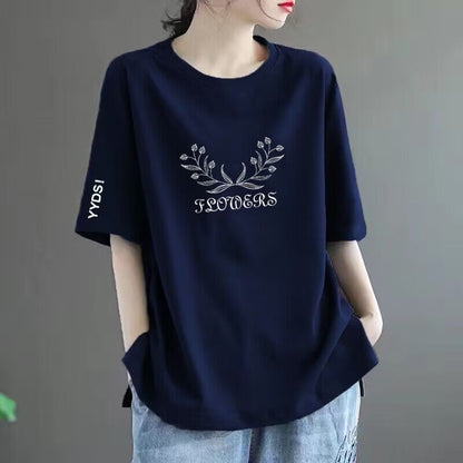 Women’s Printed Loose-Fit Short Sleeve T-Shirt