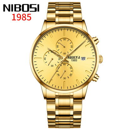 Nibosi Men’s Minimalist Waterproof Quartz Watch