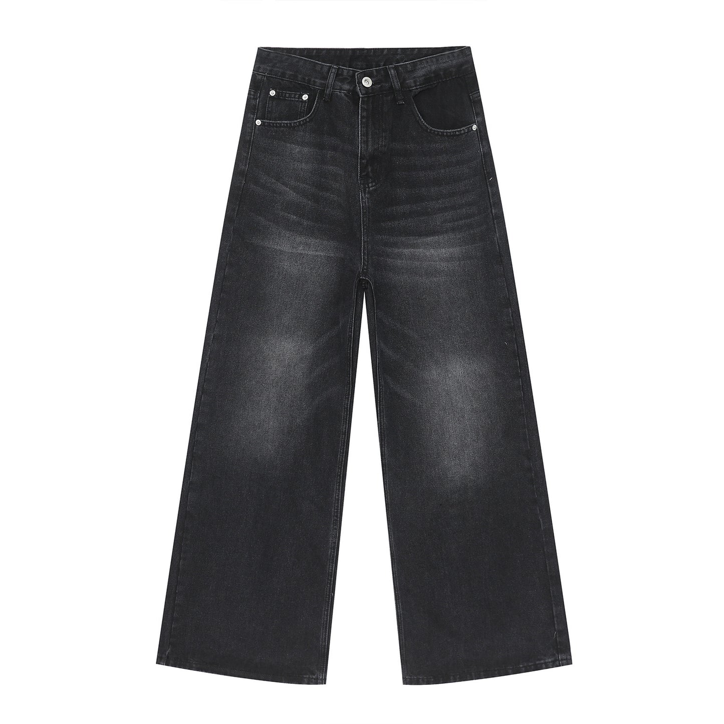 Men’s Vintage Washed Straight-Leg Jeans