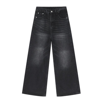 Men’s Vintage Washed Straight-Leg Jeans