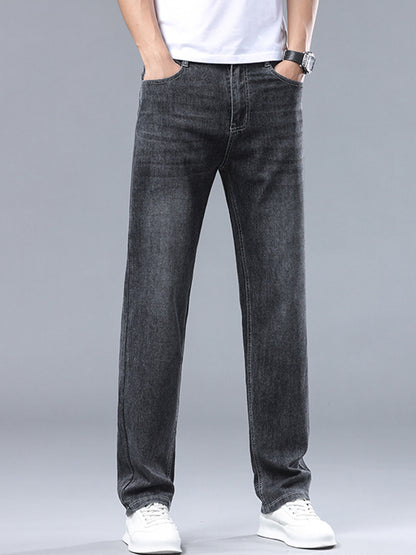 Men’s High-End Stretch Straight-Leg Casual Pants