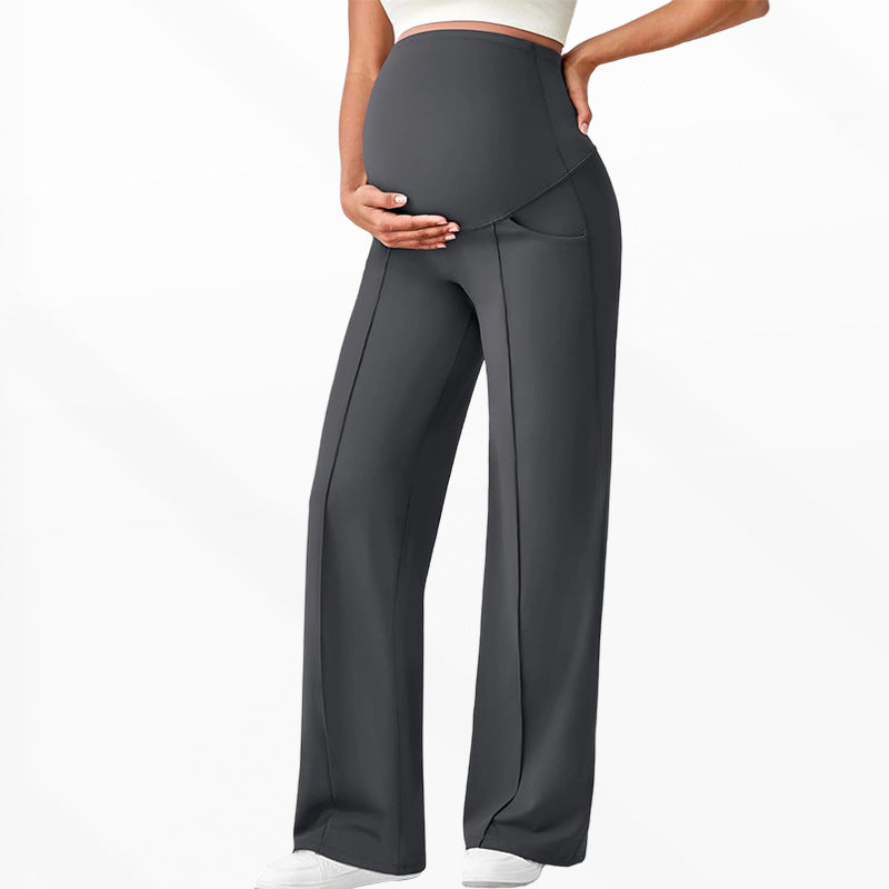 Women’s High-Waist Maternity Wide-Leg Pants