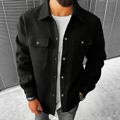 Men’s Corduroy Cargo Lapel Jacket
