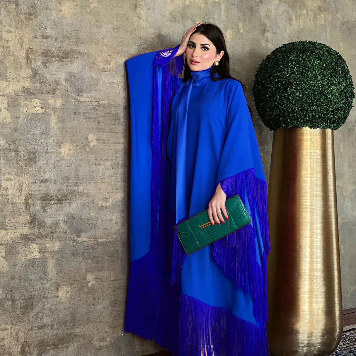 Women’s Tassel Pullover Long Dress