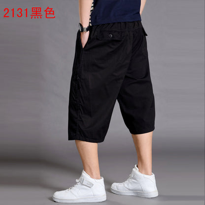 Men’s Loose-Fit 7/8 Cropped Cargo Pants