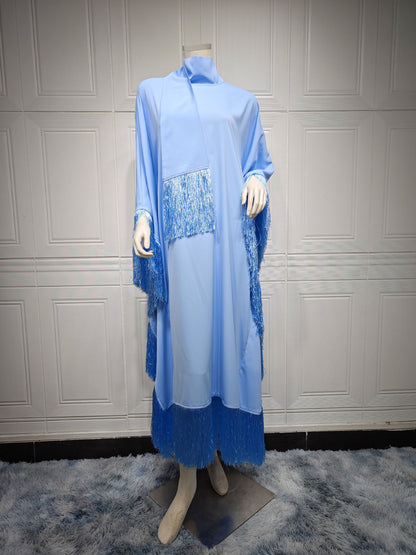Women’s Tassel Pullover Long Dress