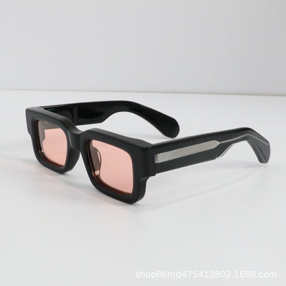 Unisex Box Frame Polarized Fashion Sunglasses