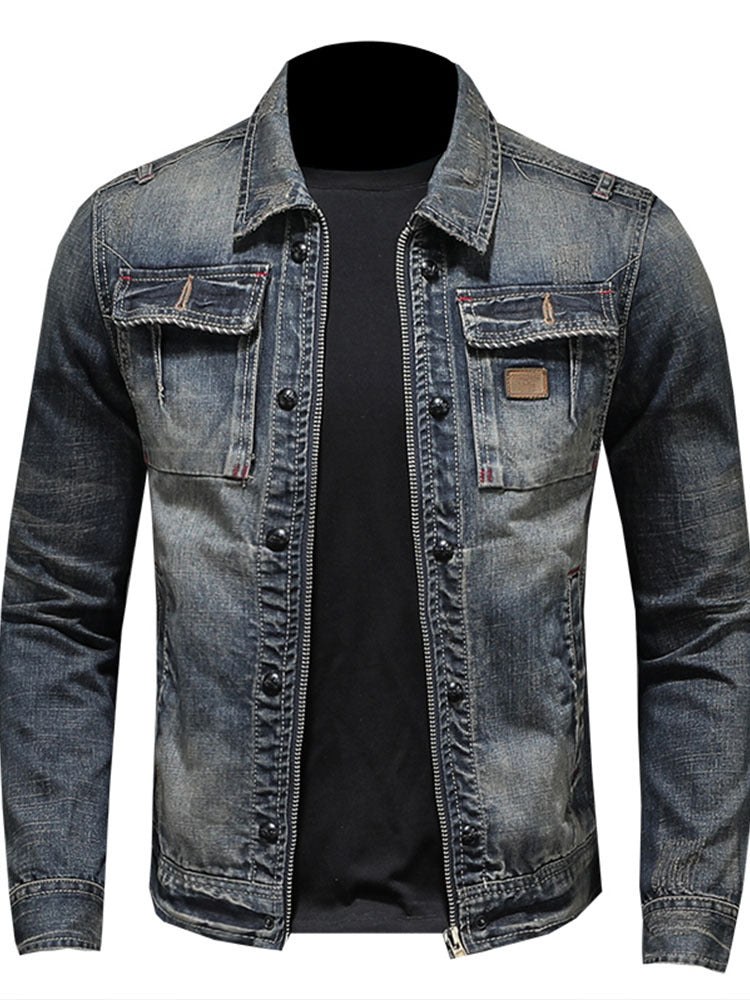 Men’s Retro Denim Workwear Jacket