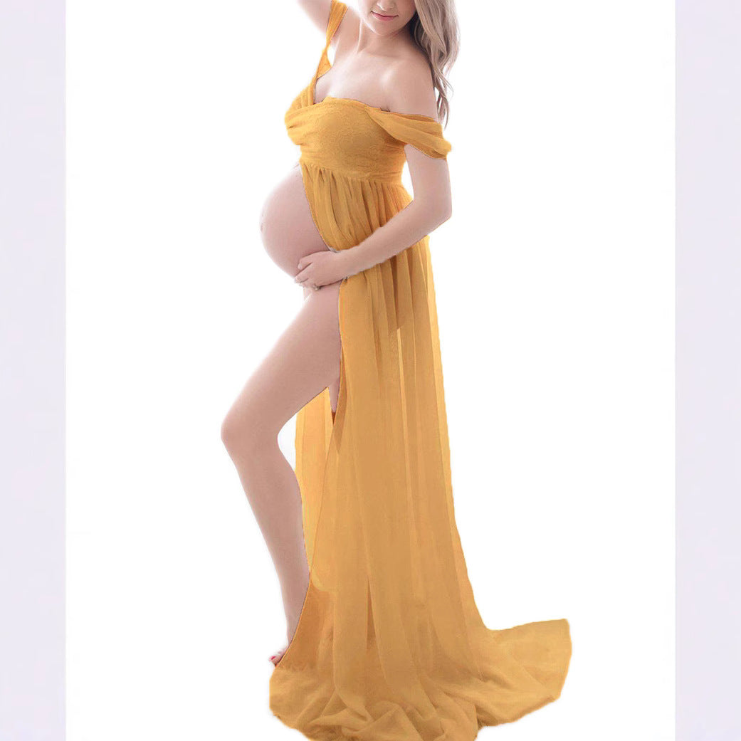 Women’s Chiffon Maternity Photography Maxi Dress