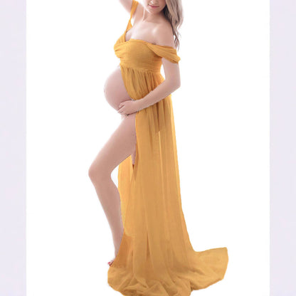 Women’s Chiffon Maternity Photography Maxi Dress