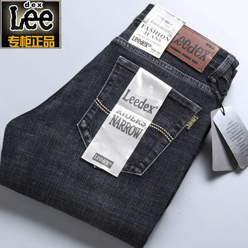 Men’s Lightweight Straight-Leg Stretch Casual Jeans