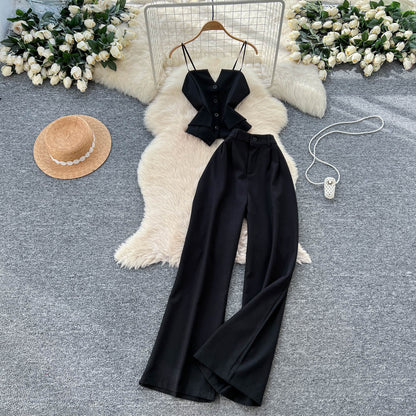 Women’s Camisole & Wide-Leg Trouser Suit Set