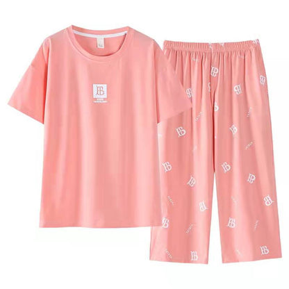 Women’s Plus Size Artistic Style Pajama Set